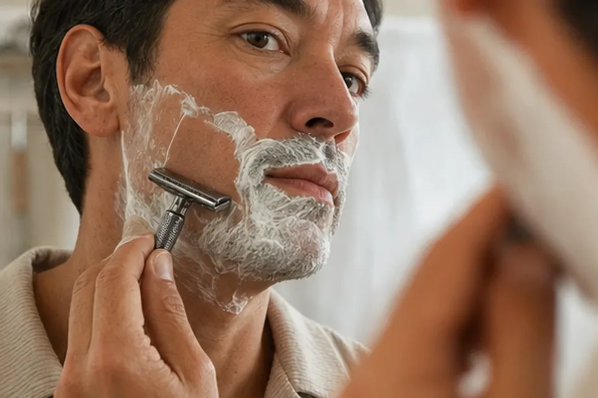 Authentischer Wohlfühlmoment passend zum Beauty-Thema Bikinizonen-Trimmer bei eingewachsenen Haaren