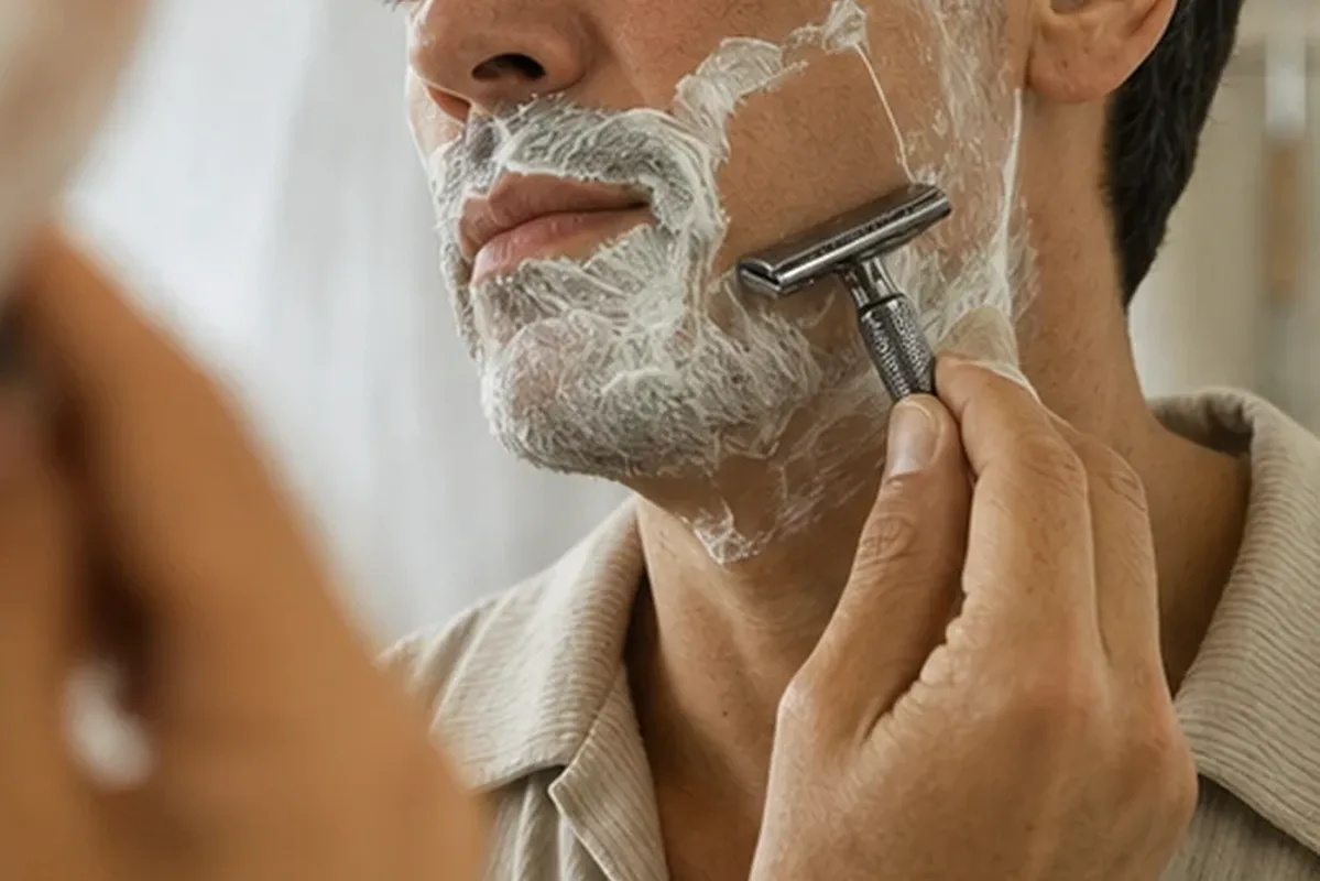 Redaktioneller Beauty-Moment zur Ausgangslage bei Männer-Sonnenschutz für Pflege-Einsteiger