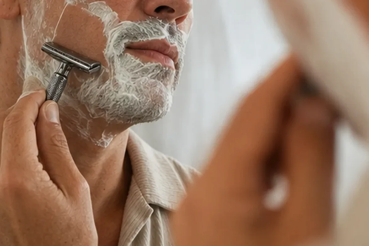 Redaktioneller Beauty-Moment zur Ausgangslage bei Rasieröl für feine Haare