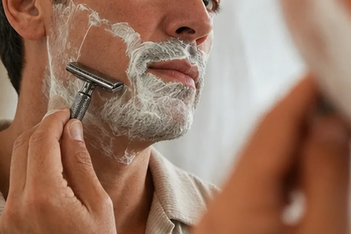 Authentischer Wohlfühlmoment passend zum Beauty-Thema Bikinizonen-Trimmer für empfindliche Haut
