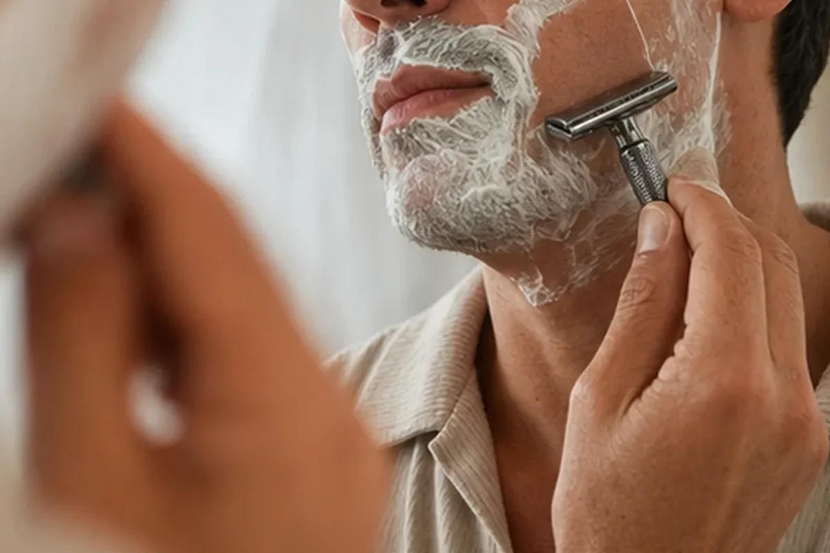Authentischer Wohlfühlmoment passend zum Beauty-Thema Männer-Deodorant für Pflege-Einsteiger