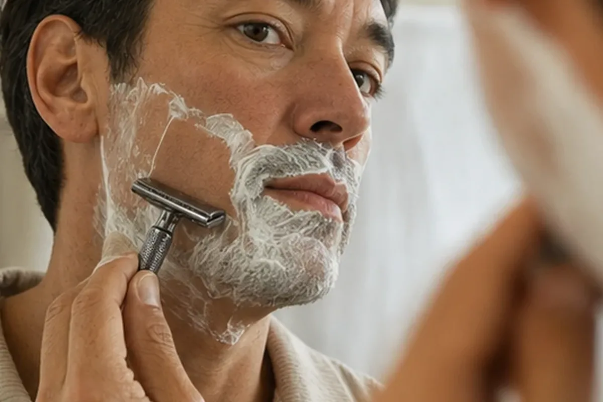 Authentische Beauty-Routine passend zum Thema Gesichtsrasierer für feine Haare