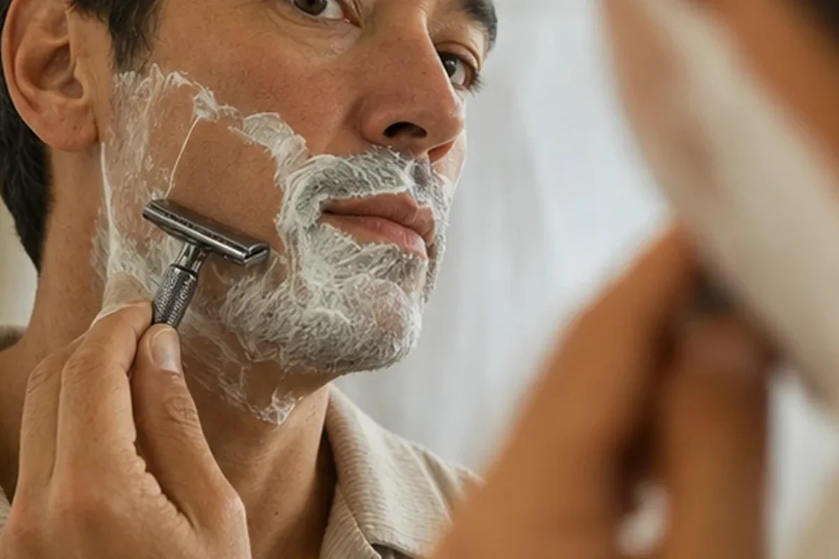 Authentische Beauty-Routine passend zum Thema Peeling vor der Rasur bei eingewachsenen Haaren
