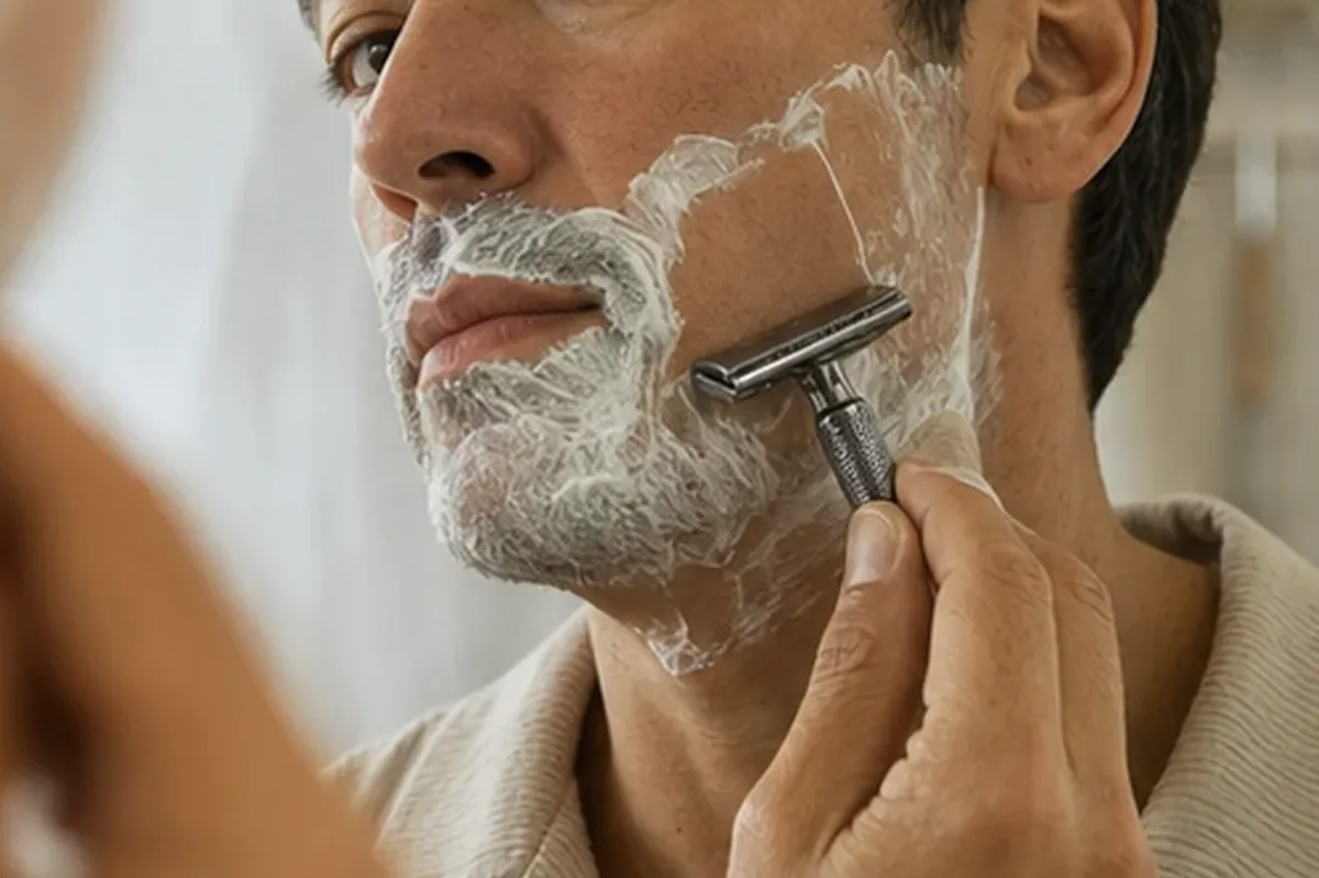 Authentischer Wohlfühlmoment passend zum Beauty-Thema Einsteiger-Pflegeroutine für einen dichten Bart