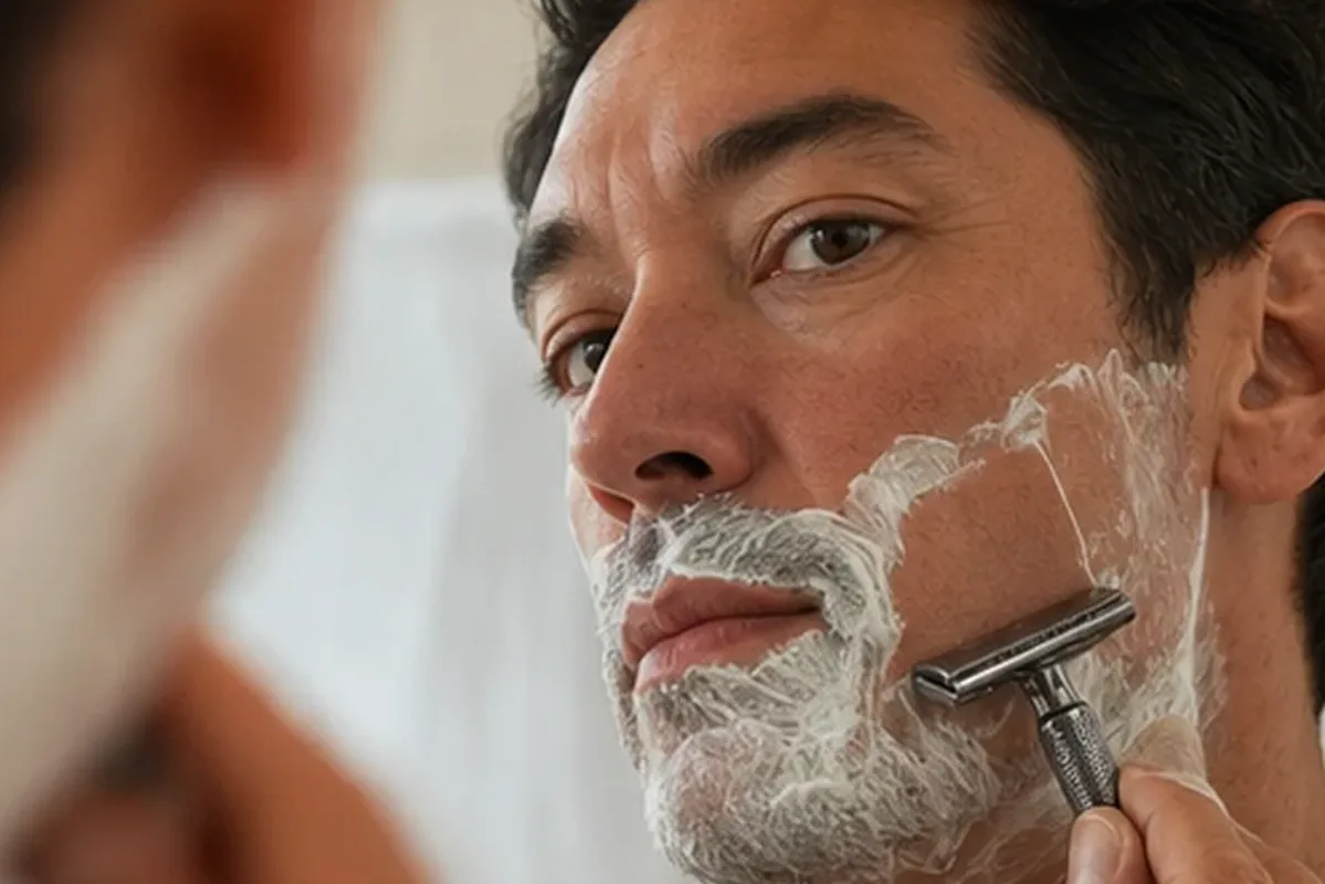 Redaktioneller Beauty-Moment zur Ausgangslage bei Männer-Körperpflege bei wenig Zeit
