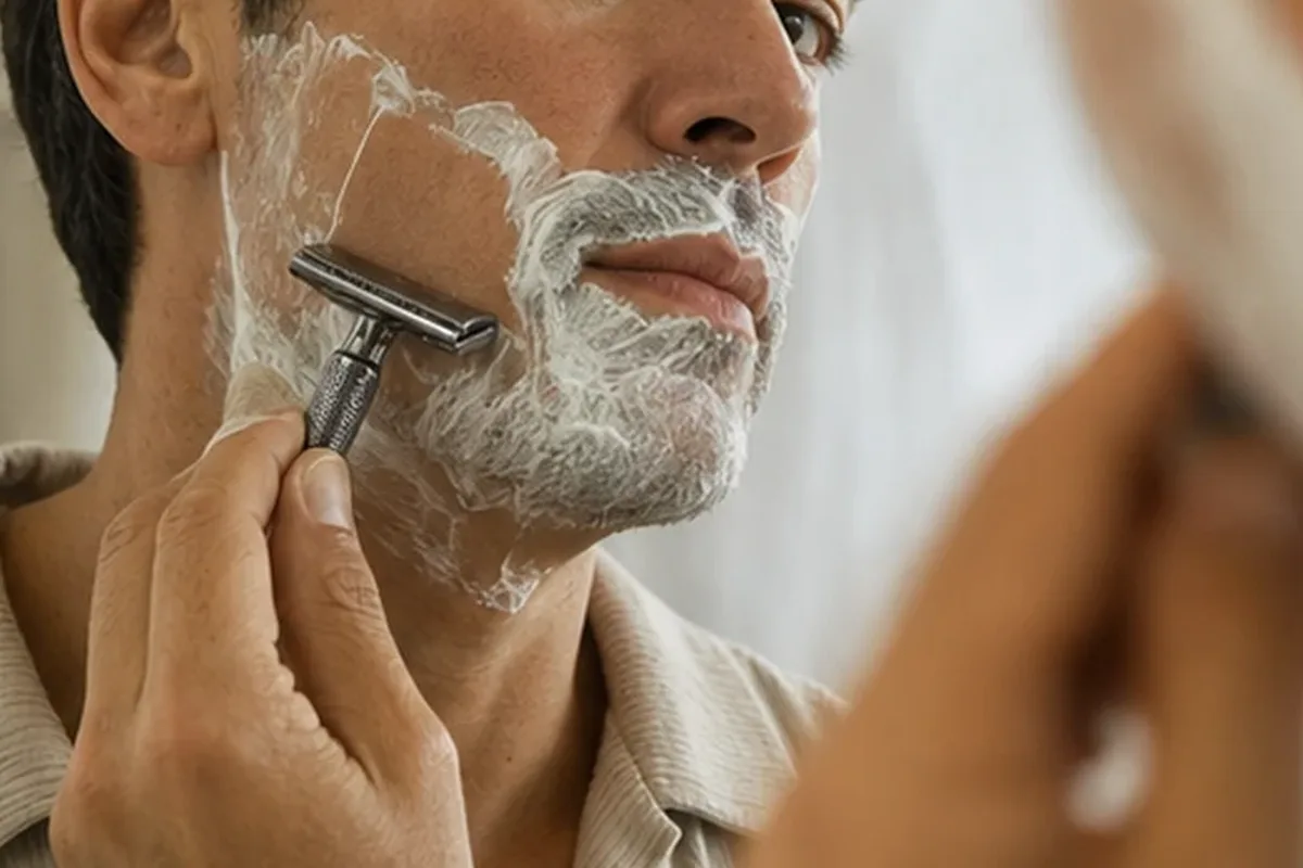 Hochwertige Beauty-Inszenierung zu Auswahlkriterien für Body-Trimmer für langanhaltende Glätte