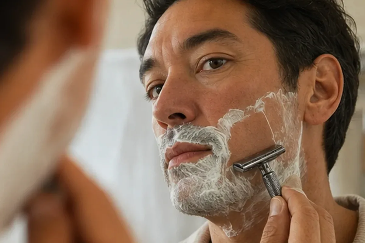 Authentische Beauty-Routine passend zum Thema Barttrimmer für fettige Haut