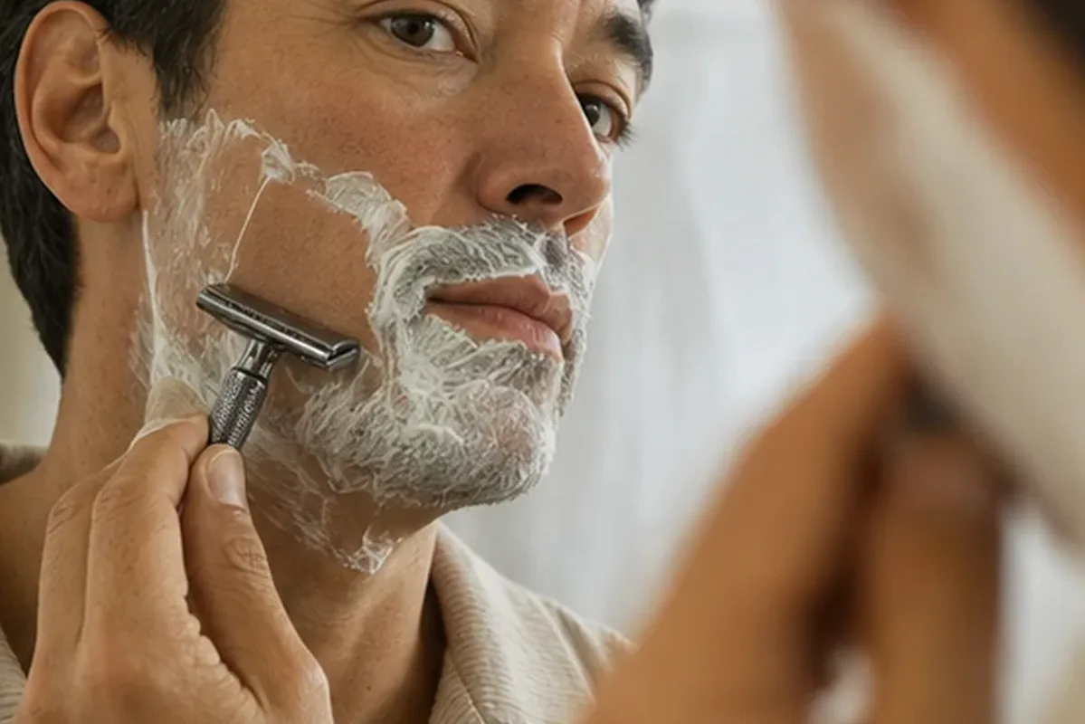 Authentische Beauty-Routine passend zum Thema Augenbrauen-Trimmer für empfindliche Haut