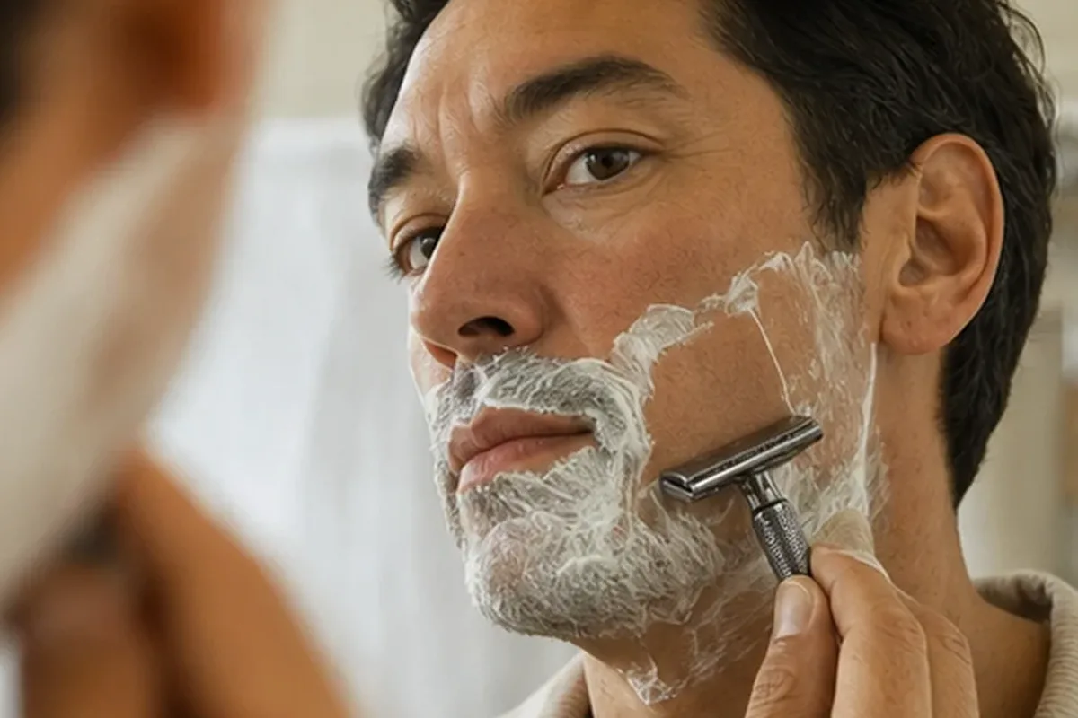Redaktioneller Beauty-Moment zur Ausgangslage bei Rasieröl bei eingewachsenen Haaren