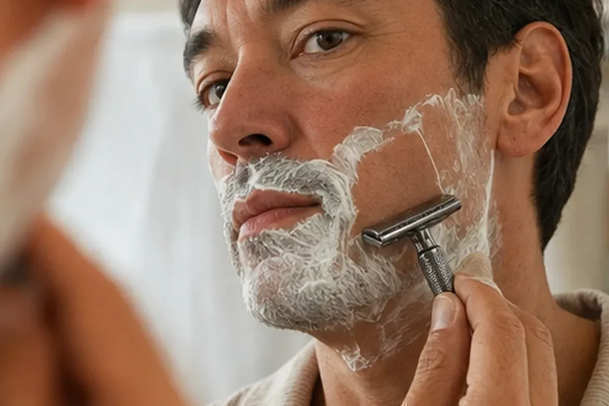 Authentische Beauty-Routine passend zum Thema Bartshampoo für trockene Haut