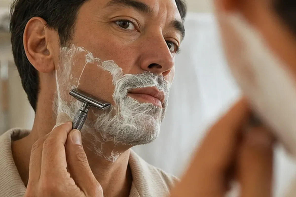 Redaktioneller Beauty-Moment zur Ausgangslage bei Enthaarungscreme für empfindliche Haut
