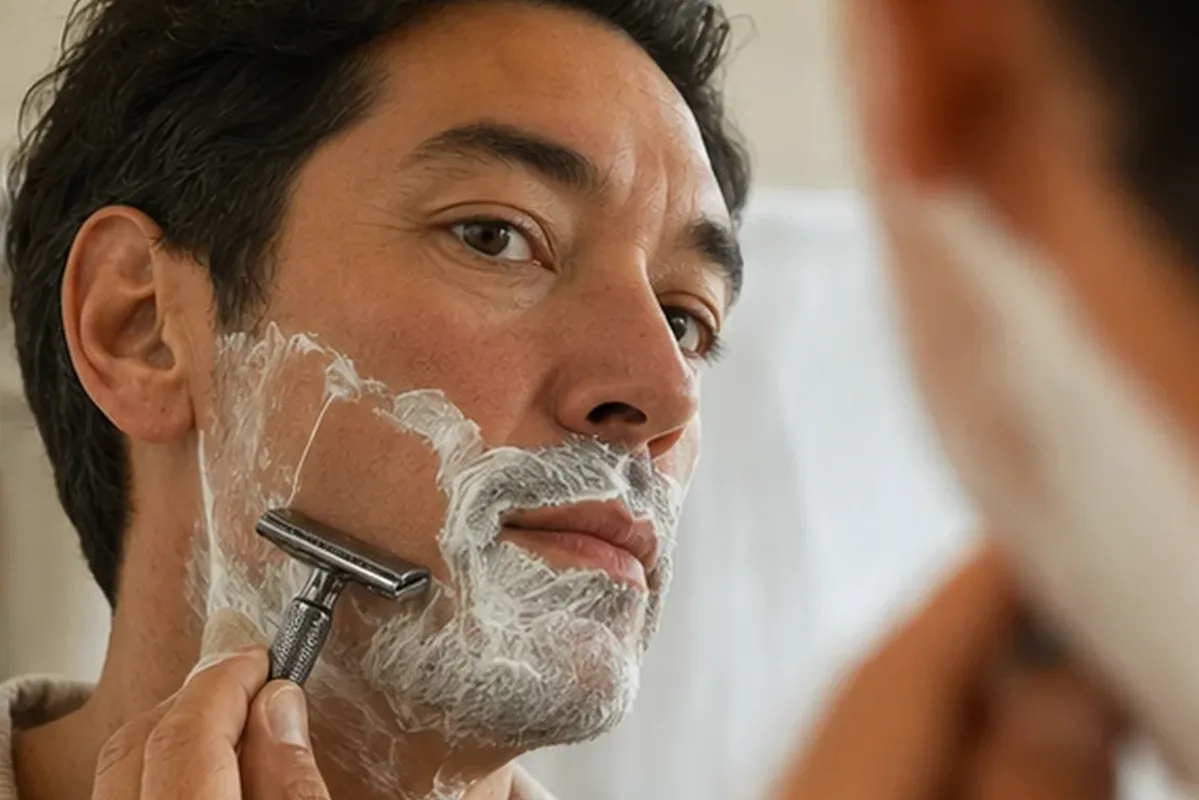 Redaktioneller Beauty-Moment zur Ausgangslage bei Augenbrauen-Trimmer für dunkle Haare