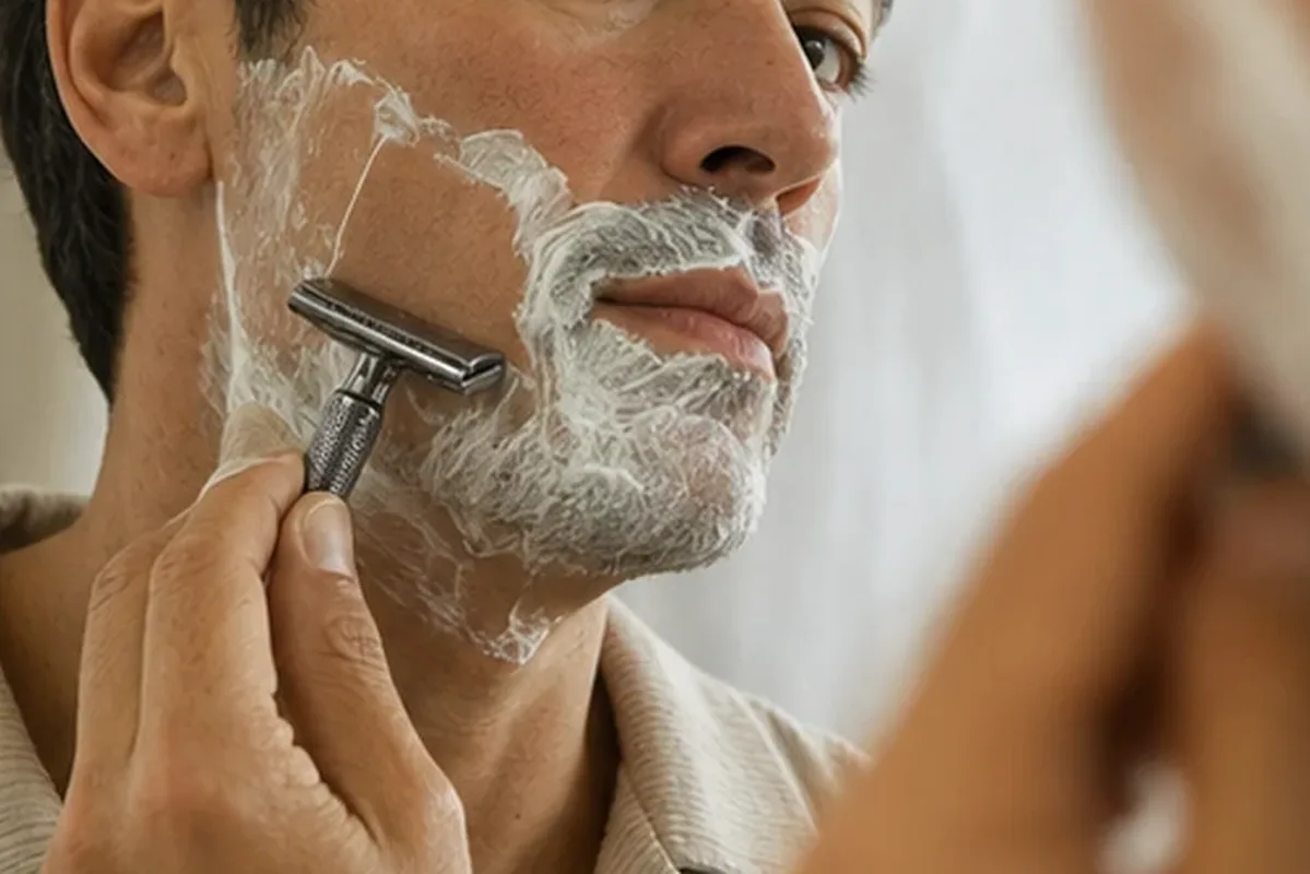 Authentische Beauty-Routine passend zum Thema Waxing-Set für die Bikinizone