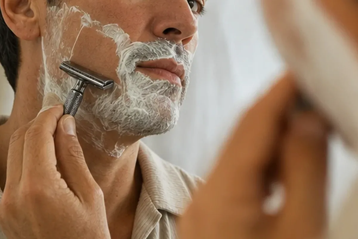 Redaktioneller Beauty-Moment zur Ausgangslage bei Männer-Shampoo für fettige Haut