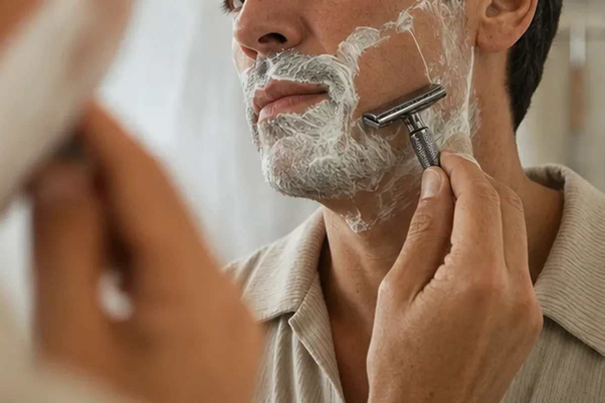 Redaktioneller Beauty-Moment zur Ausgangslage bei Rasierhobel für Pflege-Einsteiger