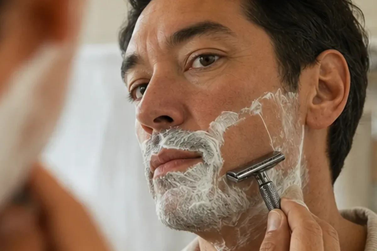 Redaktioneller Beauty-Moment zur Ausgangslage bei Rasierhobel für langanhaltende Glätte