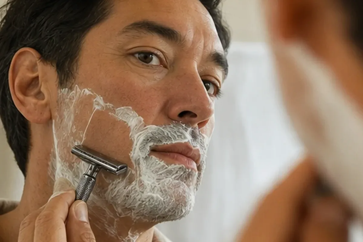 Authentische Beauty-Routine passend zum Thema Männer-Gesichtscreme für trockene Haut