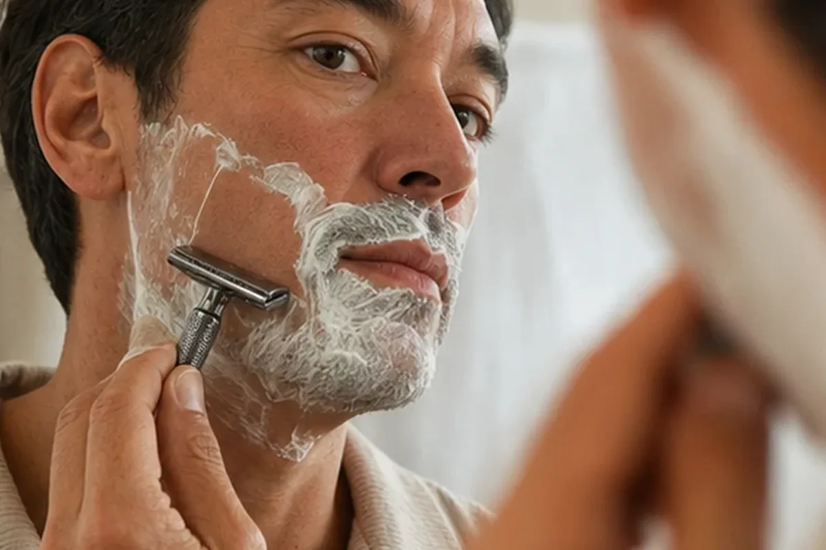 Redaktioneller Beauty-Moment zur Ausgangslage bei IPL-Gerät bei eingewachsenen Haaren