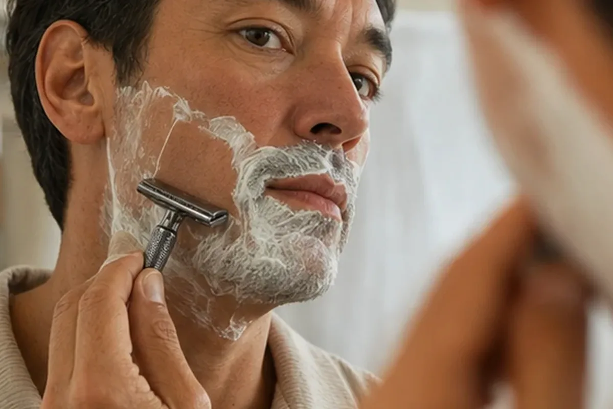 Redaktioneller Beauty-Moment zur Ausgangslage bei Rasierhobel bei Rasurbrand