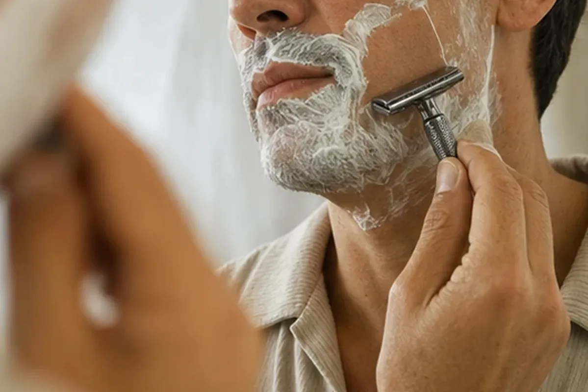 Redaktioneller Beauty-Moment zur Ausgangslage bei Rasierhobel für empfindliche Haut