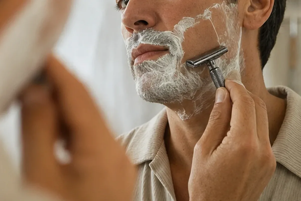Emotionaler und authentischer Anwendungsmoment rund um Bikinizonen-Trimmer für empfindliche Haut
