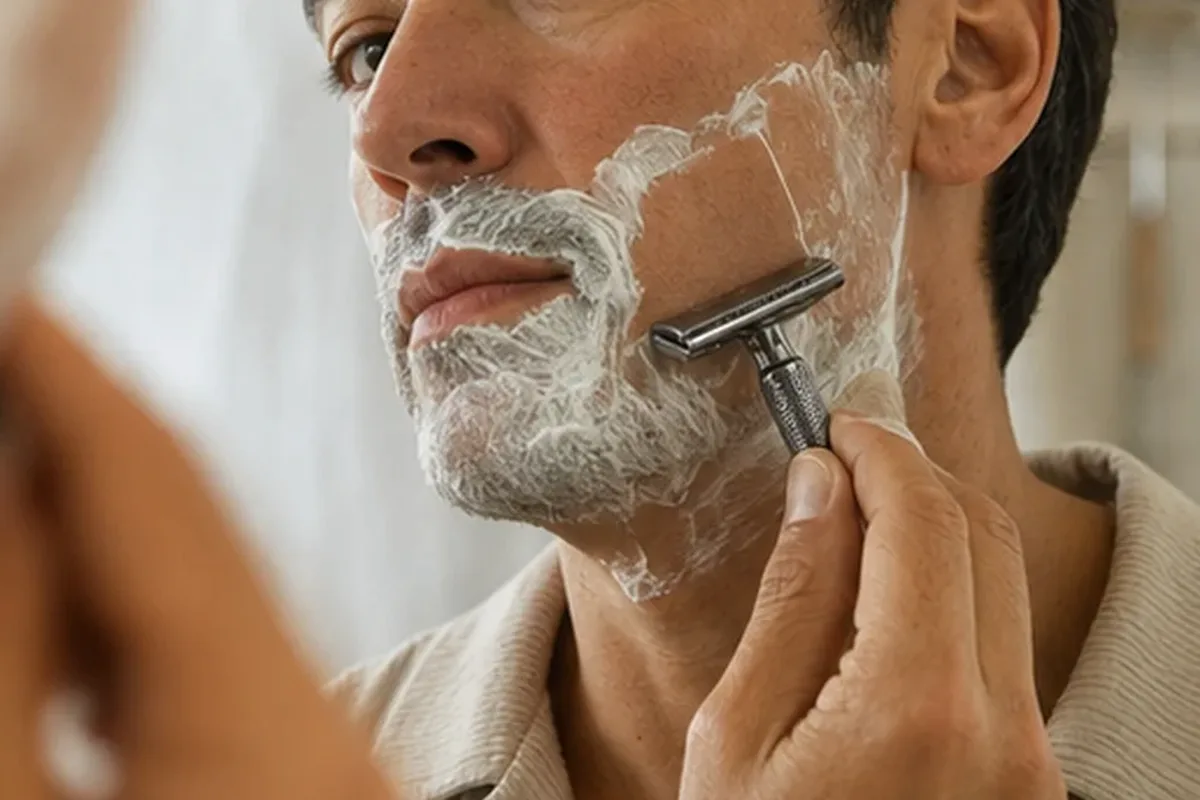 Authentische Beauty-Routine passend zum Thema After Shave für einen dichten Bart
