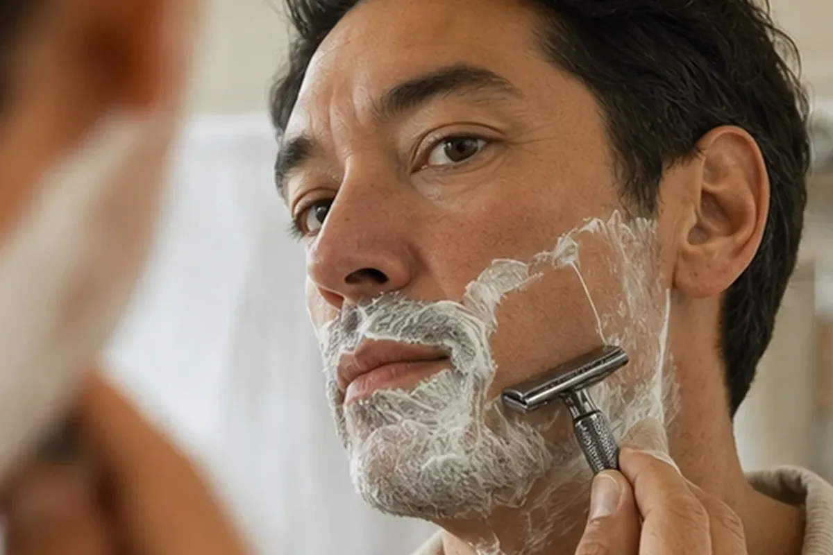 Redaktioneller Beauty-Moment zur Ausgangslage bei Rasieröl bei Rasurbrand