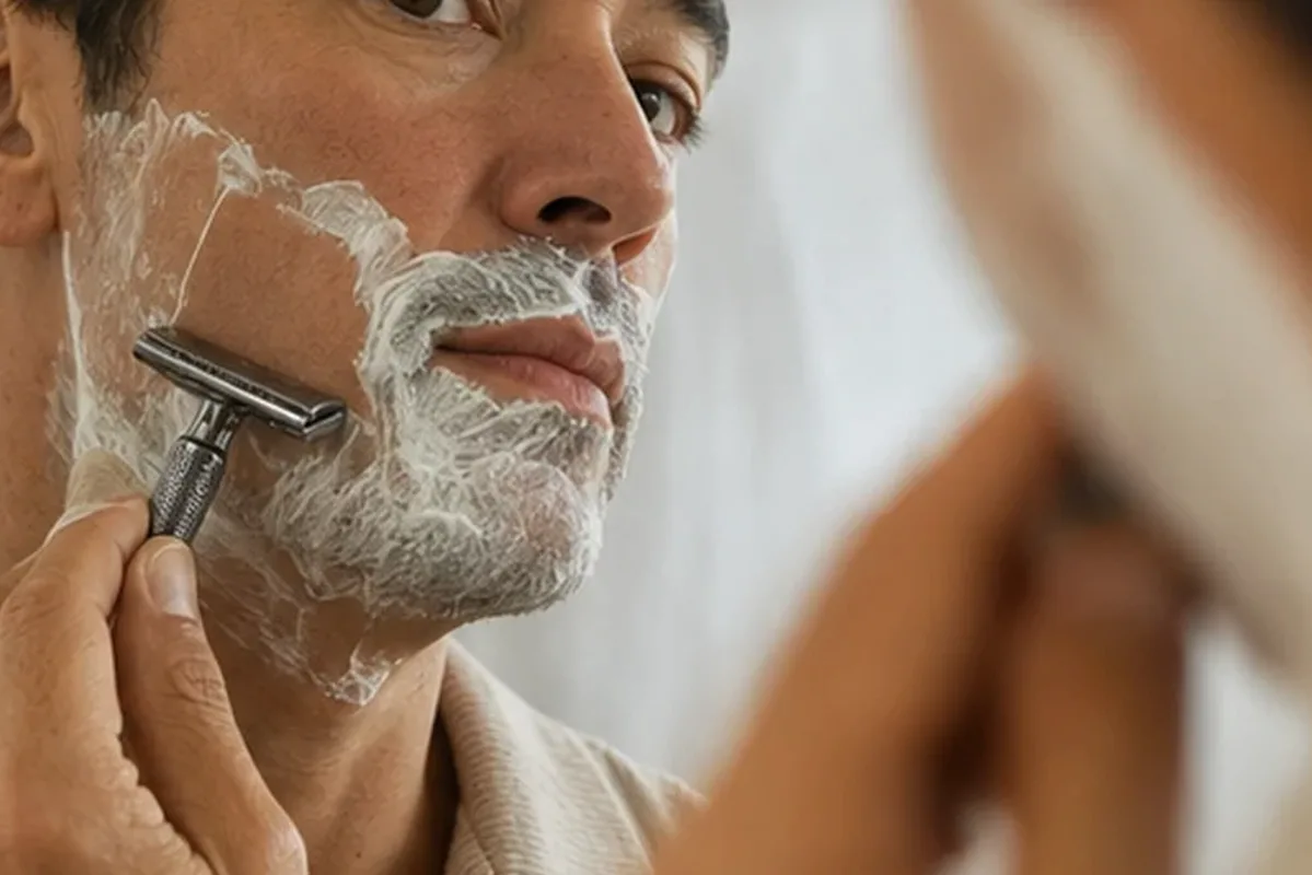 Authentischer Wohlfühlmoment passend zum Beauty-Thema Männer-Sonnenschutz für fettige Haut