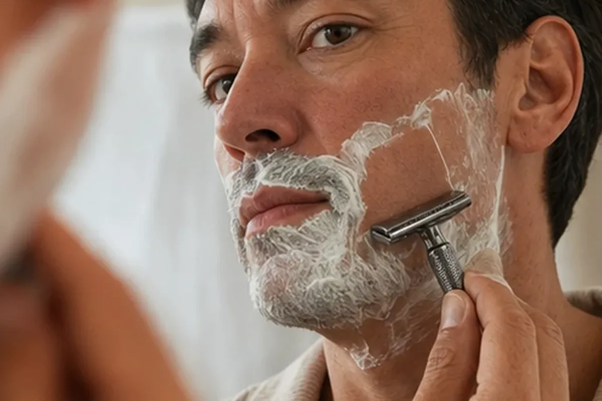 Redaktioneller Beauty-Moment zur Ausgangslage bei Männer-Gesichtscreme für trockene Haut