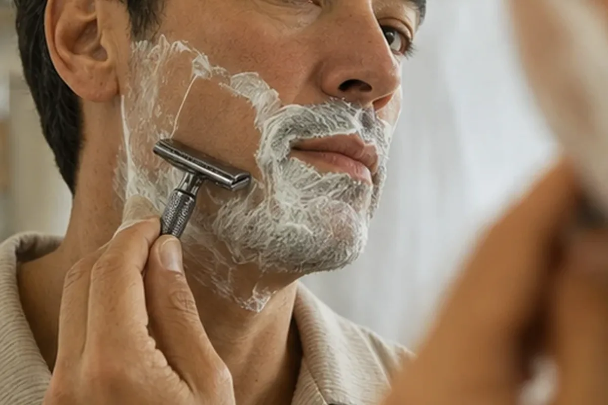 Authentische Beauty-Routine passend zum Thema Männer-Gesichtsreiniger für trockene Haut