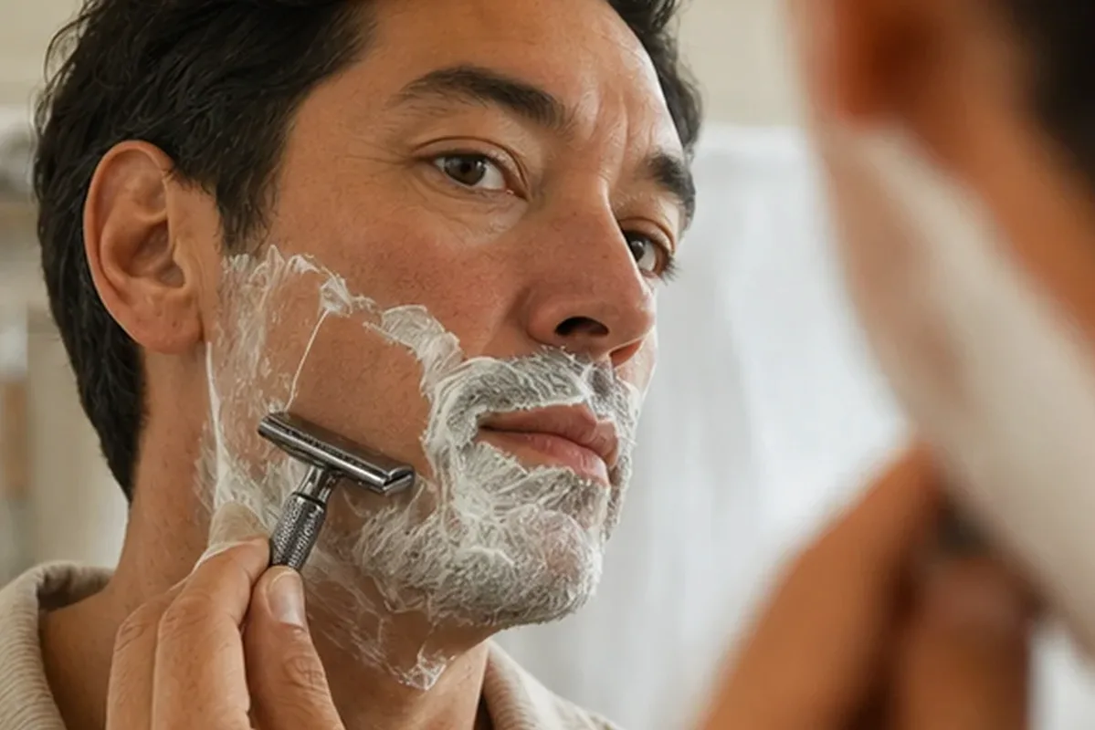 Redaktionelle Detailaufnahme zur Orientierung bei Sugaring-Paste für die Bikinizone