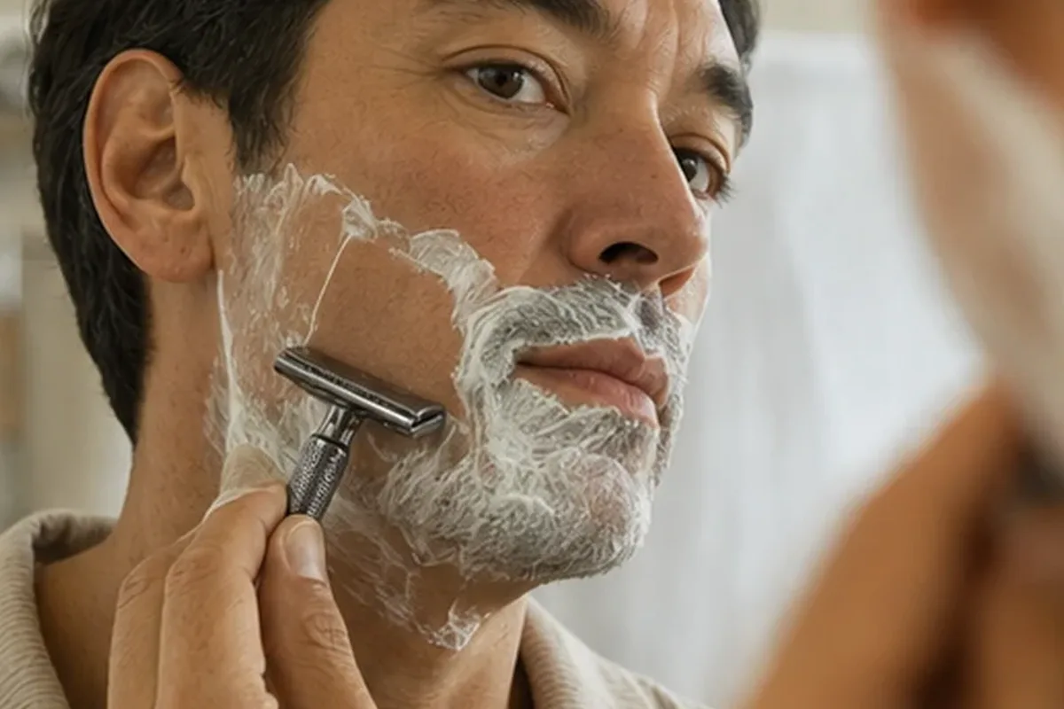 Authentische Beauty-Routine passend zum Thema Männer-Gesichtsreiniger für Pflege-Einsteiger