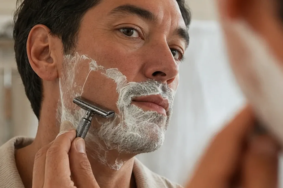 Redaktionelle Detailaufnahme zur Orientierung bei Augenbrauen-Trimmer für eine schnelle Anwendung