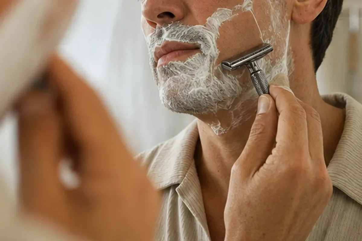 Redaktioneller Beauty-Moment zur Ausgangslage bei Männer-Shampoo bei wenig Zeit