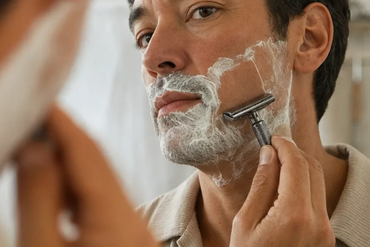 Redaktioneller Beauty-Moment zur Ausgangslage bei Männer-Shampoo für trockene Haut