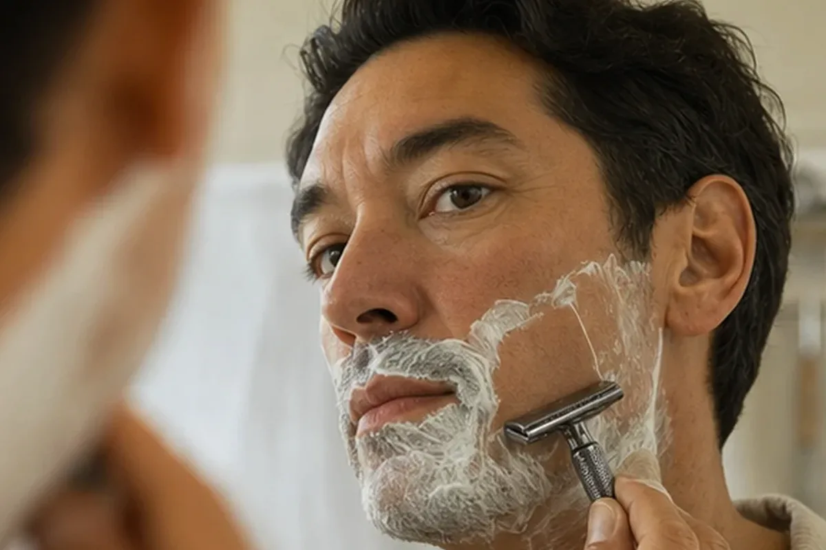Authentischer Wohlfühlmoment passend zum Beauty-Thema Sugaring-Paste bei eingewachsenen Haaren