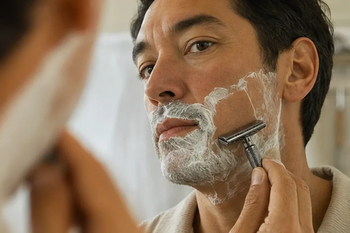 Redaktioneller Beauty-Moment zur Ausgangslage bei Enthaarungscreme für empfindliche Haut