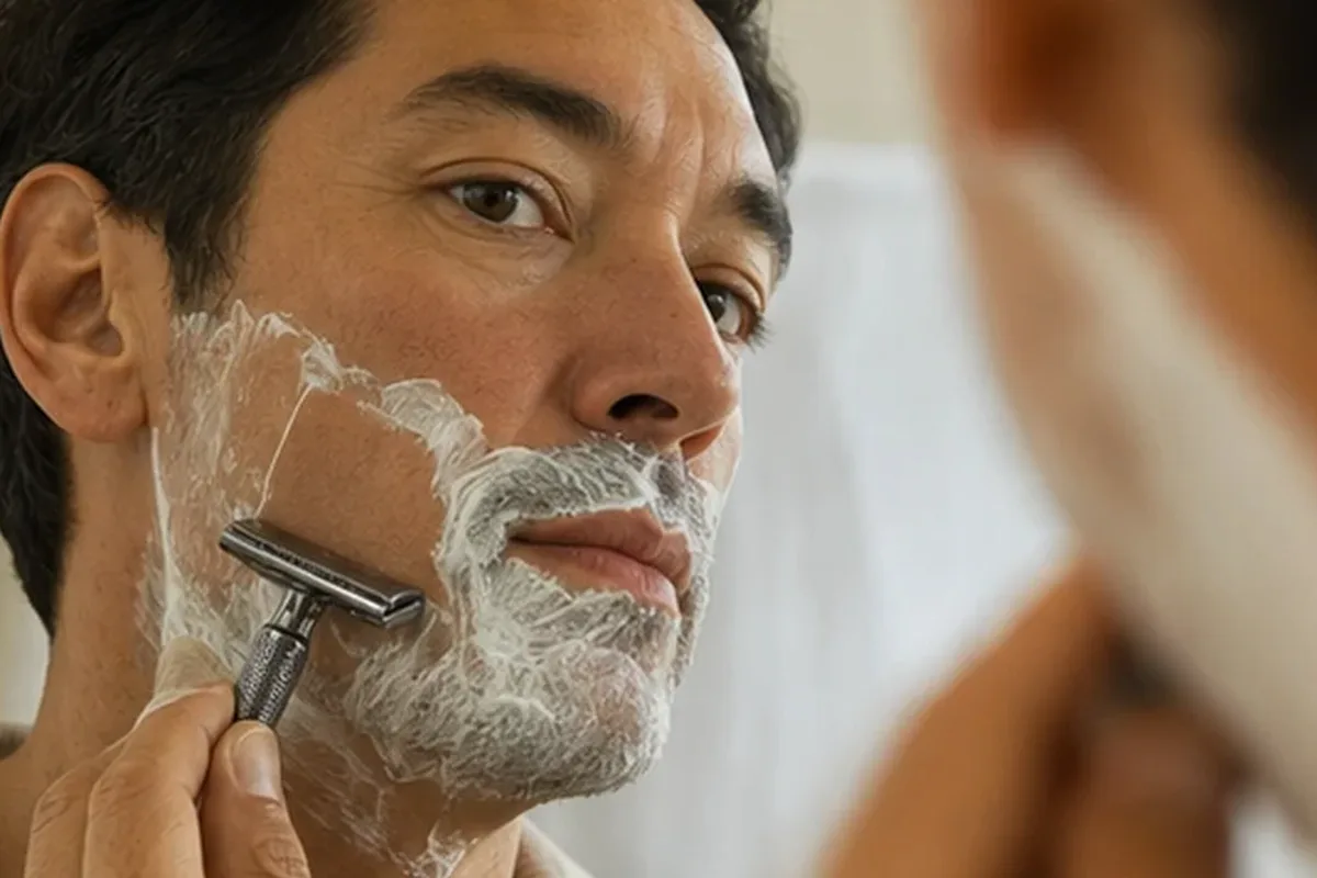 Authentische Beauty-Routine passend zum Thema Barttrimmer bei Rasurbrand
