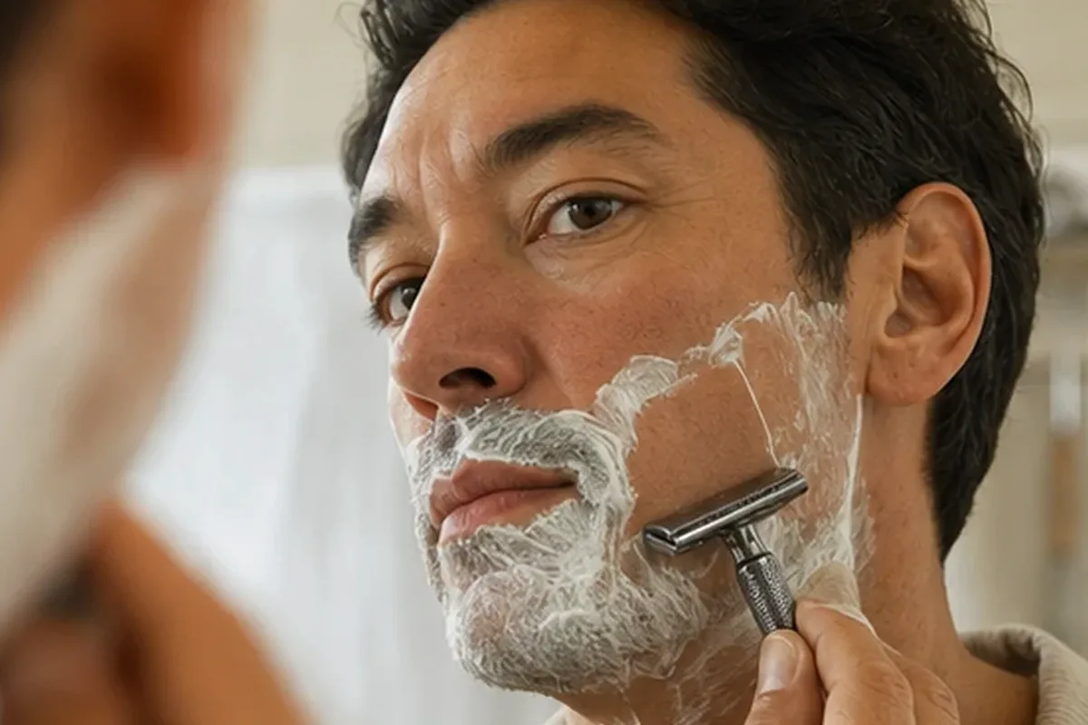 Redaktioneller Beauty-Moment zur Ausgangslage bei After Shave für fettige Haut