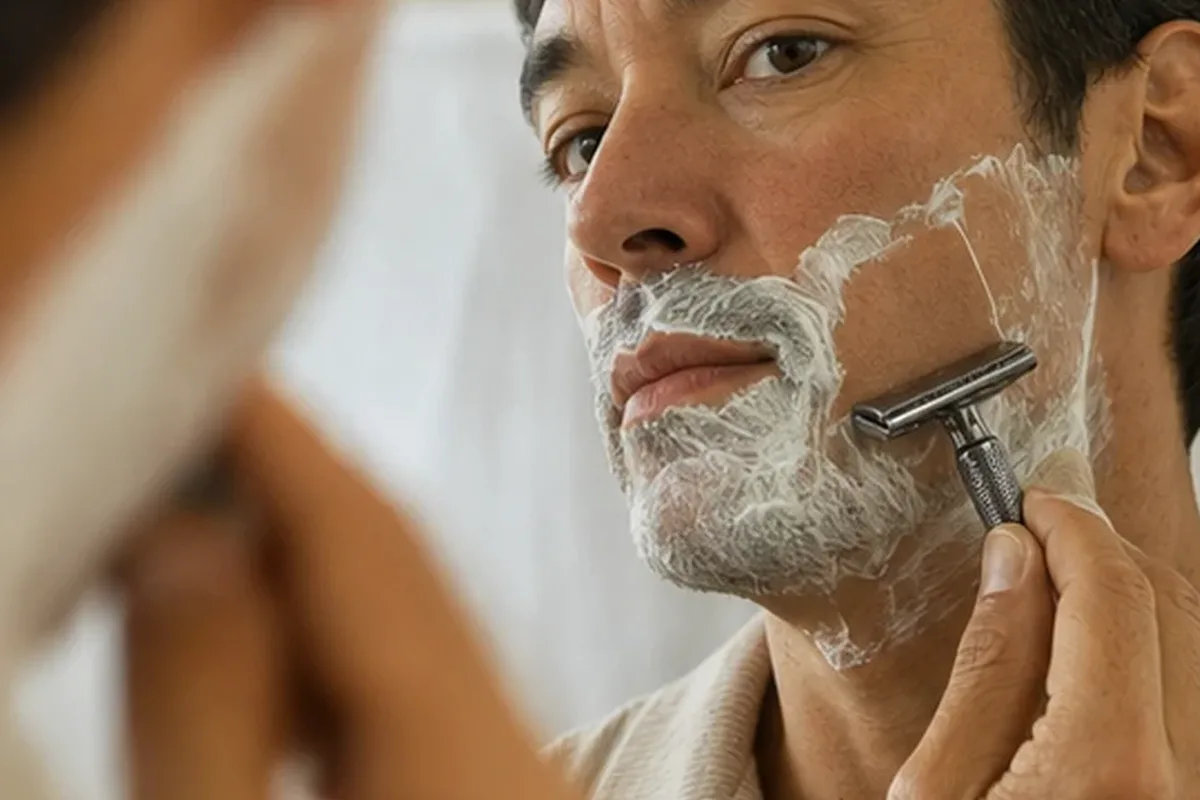 Redaktioneller Beauty-Moment zur Ausgangslage bei Bartshampoo für fettige Haut