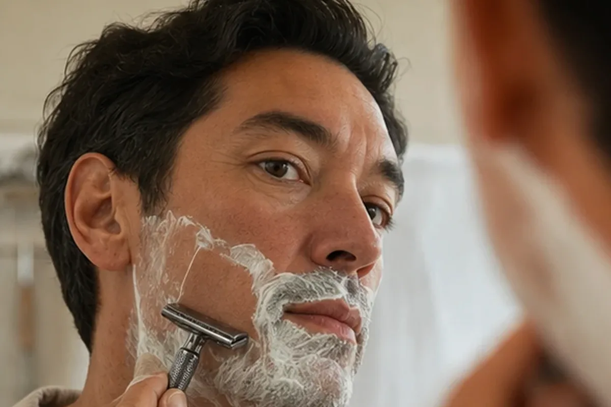 Redaktioneller Beauty-Moment zur Ausgangslage bei Rasierhobel für feine Haare