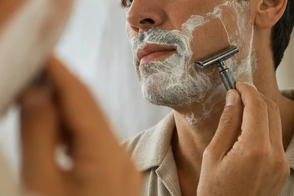 Authentische Beauty-Routine passend zum Thema Nassrasierer bei eingewachsenen Haaren