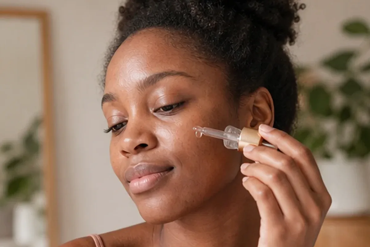 Authentische Beauty-Routine passend zum Thema Augenpflege bei Rötungen