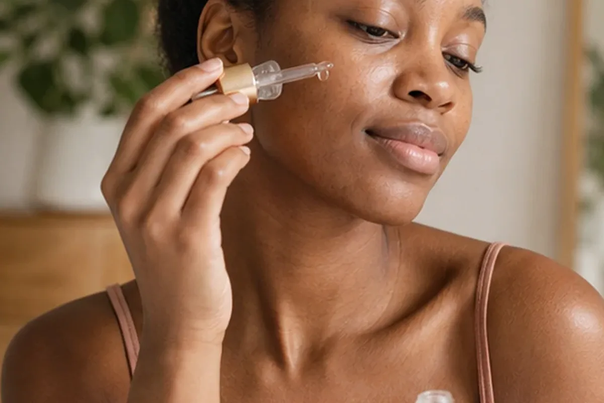 Authentische Beauty-Routine passend zum Thema Augenpflege bei Pigmentflecken
