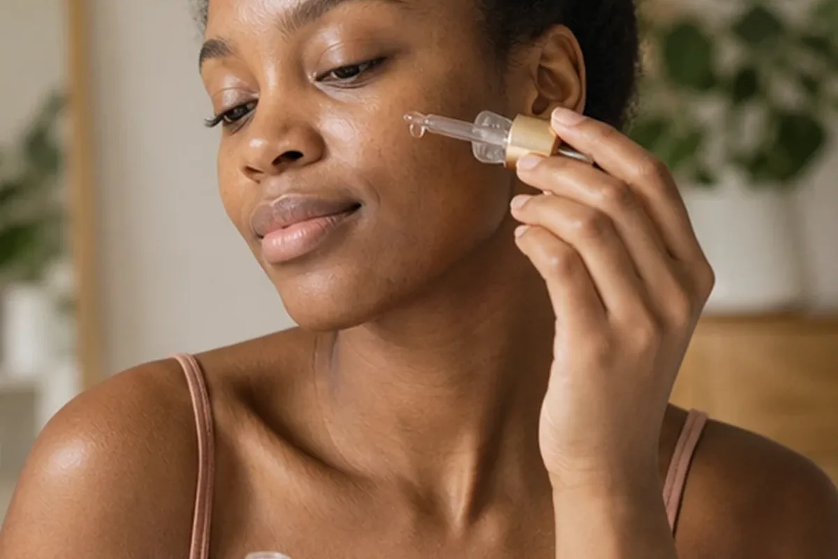 Authentische Beauty-Routine passend zum Thema Feuchtigkeitsserum für fettige Haut