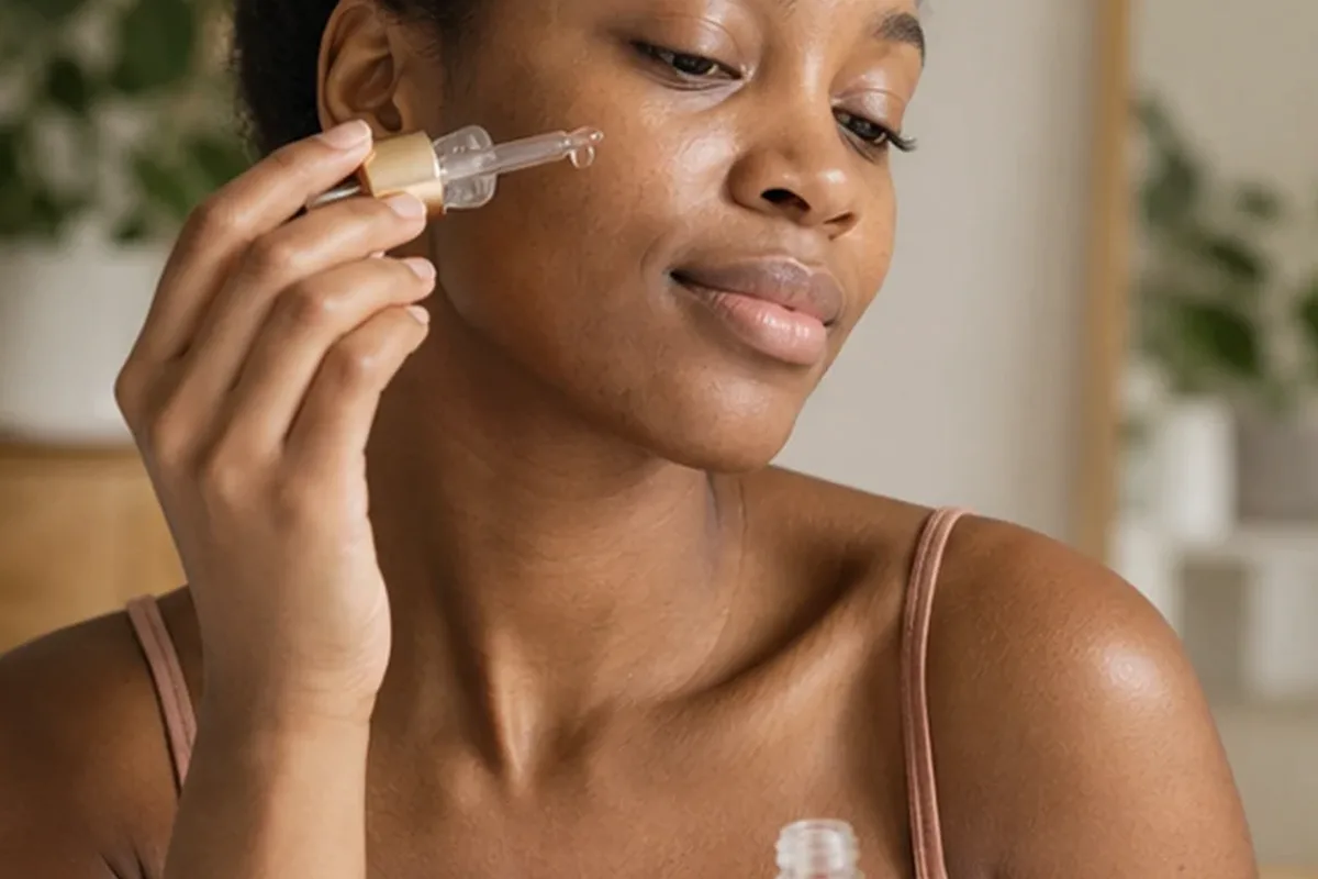 Authentische Beauty-Routine passend zum Thema Augenpflege bei Rötungen