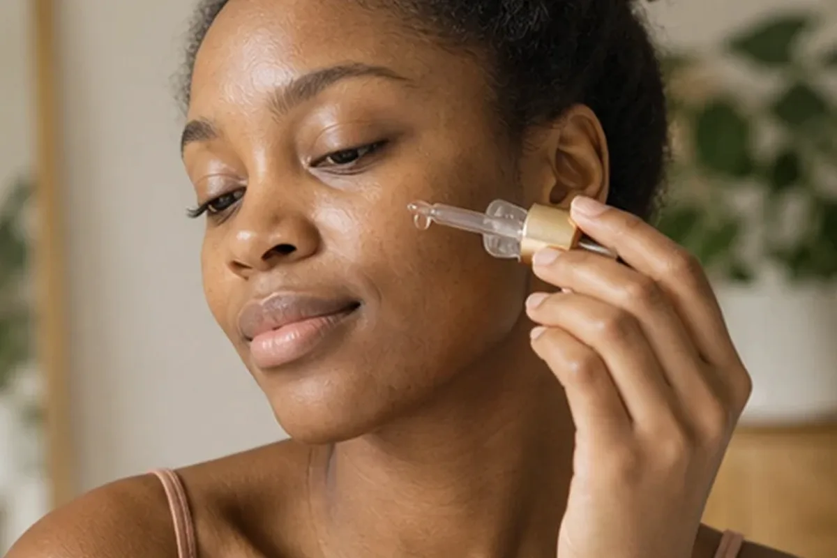 Redaktioneller Beauty-Moment zur Ausgangslage bei Hyaluron-Serum für Mischhaut