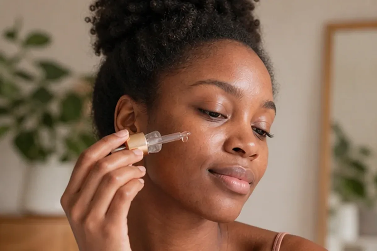 Authentische Beauty-Routine passend zum Thema Gesichtscreme bei Pigmentflecken