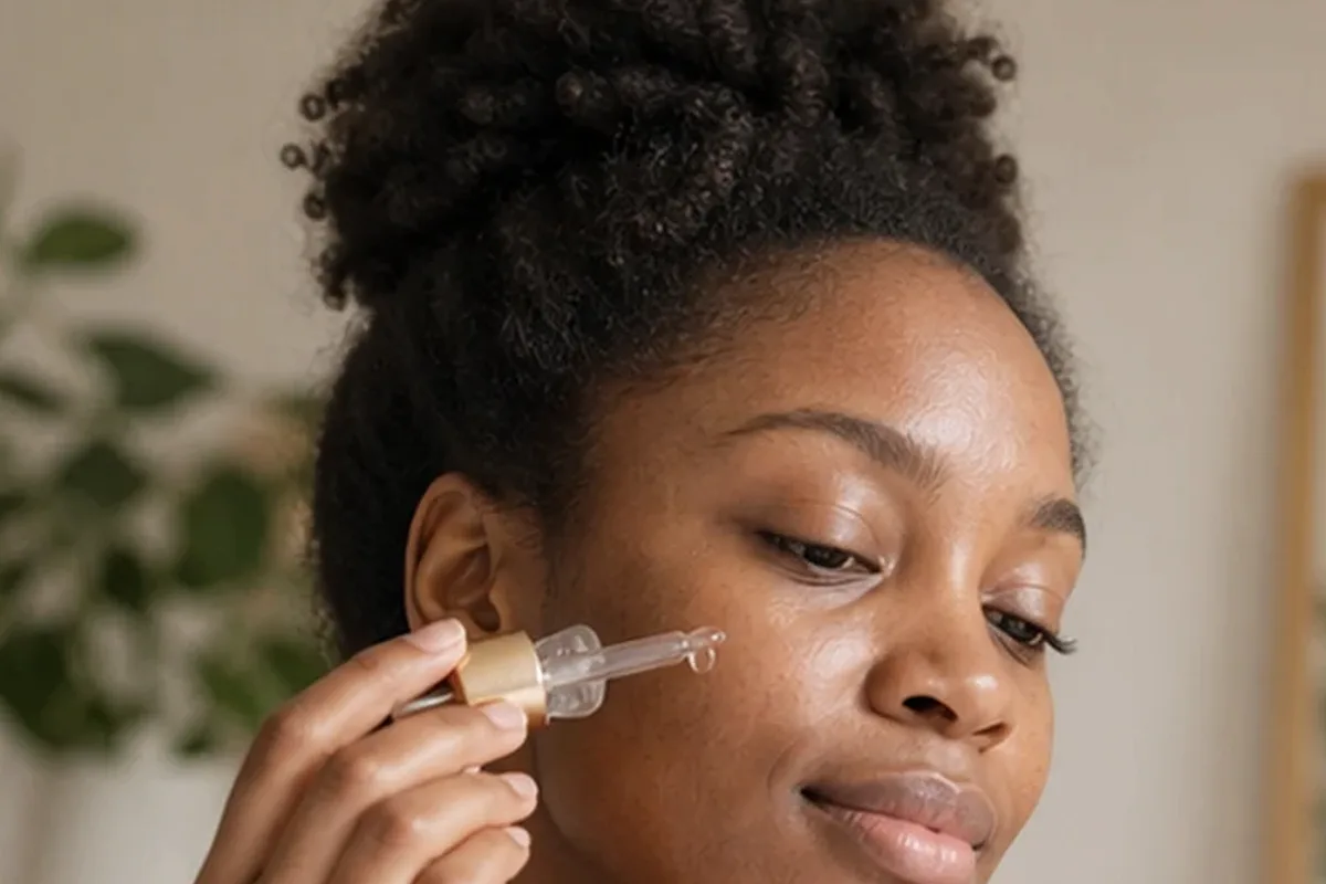 Hochwertige Beauty-Inszenierung zu Auswahlkriterien für Reinigungsöl für fettige Haut