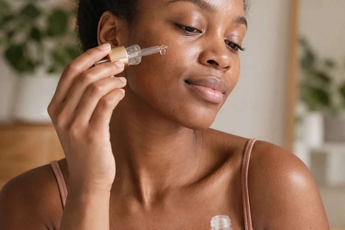 Redaktioneller Beauty-Moment zur Ausgangslage bei Augenpflege bei ersten Fältchen